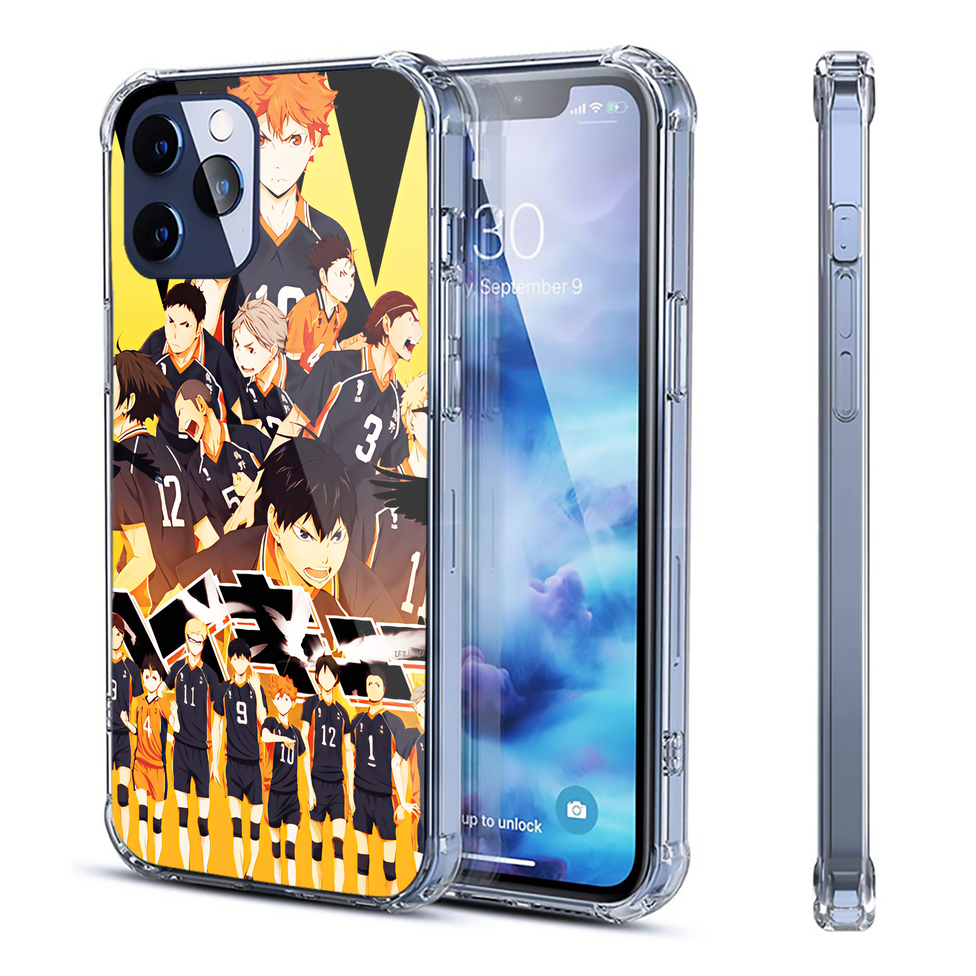 （画像用） ハイキュー!! Haikyu!! 【iPhone 12シリーズ対応】透明スマホケース（クリアソフトケース）